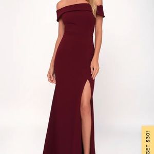 Burgundy M Lulus Formal Dress
